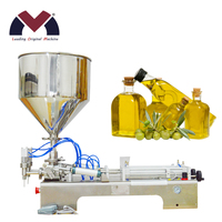 Machine de remplissage pneumatique semi-automatique à double tête pour applications alimentaires et chimiques, haute précision, pour sachets en verre