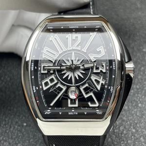 Hot Selling High Custom Arabic Numerals Waterproof Stainless Steel Rubber Strap Unisex Business <b>Mechanical</b> <b>Watch</b> - Product Image 2