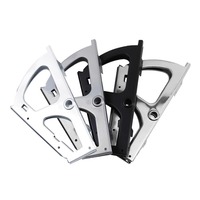 Étagère à chaussures pliable noire à trois niveaux en métal pour la maison, le bureau, la cuisine, le salon, la chambre à coucher, faible MOQ 2 pièces