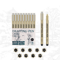 Stylo fineliner à paillettes, stylos de calligraphie pour dessin technique, stylos à encre archivistique, stylos pinceaux pour journalisation et illustration