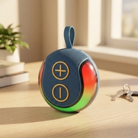 Altavoz Bluetooth Portátil de 5W con Iluminación RGB, Función FM, Ideal para Regalo, Reproductor de Música
