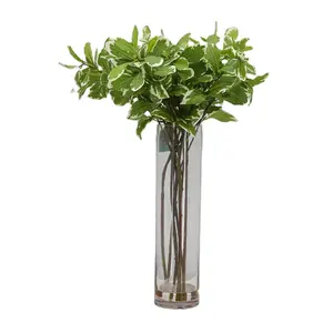 ירק צמחי עיצוב הבית בונסאי צמח ירוק מלאכותי 12 ב זכוכית בקבוק מכירה לוהטת