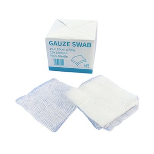 Compresses de gaze médicale transfrontalières, pansements jetables, bandages, compresses de gaze chirurgicale, 100 compresses/paquet - Product Image 5