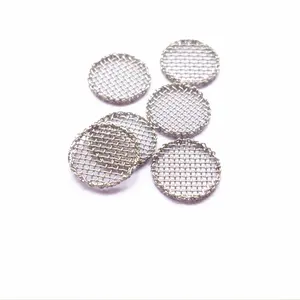 Customized 50 100 150 200 300 500 Micron Stainless Steel Woven Wire Mesh Filter Disc