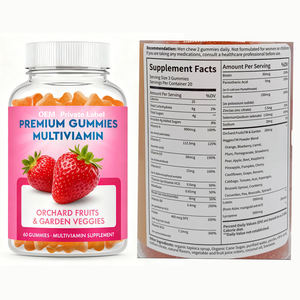 Gommes multivitaminées premium Vitamine C pour adultes Renforce le système immunitaire Améliore la digestion 60 unités Vieillissement sain et sûr Non destiné aux femmes enceintes - Product Image 3