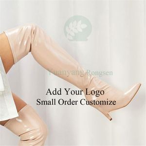 Botas de Mujer de Tacón Alto y Fino, de Gamuza, Sexys, por Encima de la Rodilla, para Invierno - Product Image 3