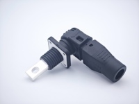Connecteur de stockage d'énergie en cuivre Exceedconn 130A 1500V, prise coudée haute puissance pour montage sur panneau, étanche IP67, sertissable, UL94 V-0