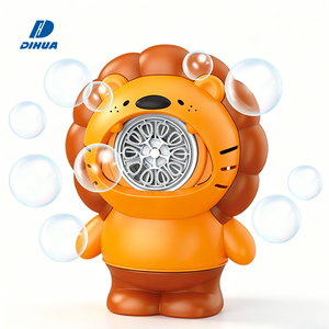 Adorable machine à bulles de lion jouet électrique automatique de fabricant de bulles de dessin animé pour les enfants parfait pour le plaisir en plein air et les jeux d'été - Product Image 1