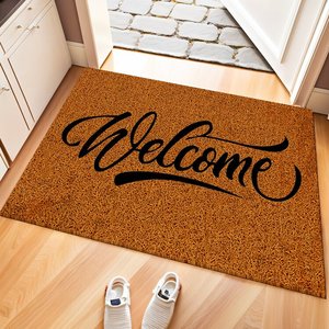 PVC Luxuriöse Langlebige Waschbare Haustierfreundliche Künstliche Kokosnuss-Puzzle-Design Outdoor-Fußmatte für Zuhause und Hotel Pflegeleicht Modern - Product Image 4