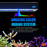 A8SE II Max Blue 240W Acuario de espectro completo Luz LED Plástico duradero Aplicación WiFi Programable para caja rectangular de coral de agua salada