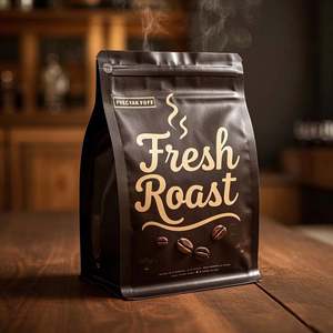 Luxury Velvet Touch Matte Stand-Up Pouch Custom Printed Zipper Premium Plastic <b>Bag</b> for Coffee Protein Powder Skincare Samples - Product Image 6