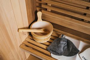 Diseño atractivo 1 persona al aire libre pequeña sauna de vapor de cedro rojo para la venta - Product Image 4