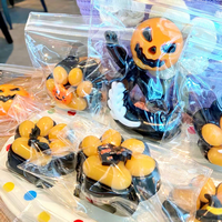 Halloween Gummi-Squishy-Quetschspielzeug Weiches Stressabbau-Dekompressionsspielzeug Kürbis Geist Katzenpfote für Kinder und Erwachsene