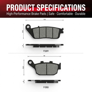 Pastiglie Freno Moto Set Pastiglie Freno a Disco per Suzuki Haojue GW250S GW250F DL250 GSX250R Anteriore Posteriore Ricambio - Product Image 1