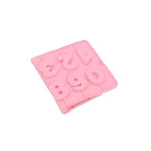 <b>Silicone</b> Number Cake Mold Pink 10 Pieces <b>Baking</b> Decoration Mold For Chocolate Candle DIY - Product Image 1
