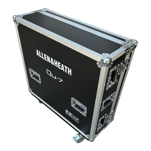 กล่องใส่เครื่องผสมเสียงดิจิตอลแบบ Heavy Duty OEM สำหรับ <span class=keywords><strong>Allen</strong></span>&<span class=keywords><strong>Heath</strong></span> <span class=keywords><strong>QU</strong></span>-7/7D พร้อมฝาเปิดแบบ Flip-top 2 ประตู และ 4 ล้อ - Product Image 3