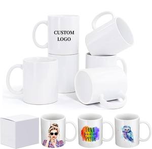 Taza Blanca Lisa para Sublimación en Oferta, Taza de Cerámica Blanca de 11 oz, Dimensiones Personalizables, Tazas de Café con Logotipo - Product Image 1