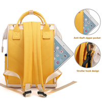 Sac à dos à langer 3 en 1 pour maman hospitalière avec logo personnalisé noir pour nouveau-né réutilisable USB sac à dos pour maman et bébé
