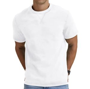 เสื้อยืดคอกลมพิมพ์ลายโอเวอร์ไซส์วินเทจผ้าคอตตอน100% สไตล์ฮิปฮอปแขนสั้นทรงยาวพอดีตัว - Product Image 1