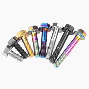 สลักเกลียว<span class=keywords><strong>ไท</strong></span>เทเนียมชุบสังกะสี M8 <span class=keywords><strong>M12</strong></span> ระยะห่างเกลียว 1.25/1.5 มม. หัวหกเหลี่ยม คุณภาพสูง ทนการกัดกร่อน สลักเกลียวมอเตอร์ไซค์แบบกำหนดเอง - Product Image 2