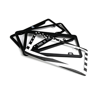 Cadre de plaque d'immatriculation de voiture vierge en plastique personnalisé Offres Spéciales durable de haute qualité pour A6/Accord/A4/Civic Logo imprimé en gros