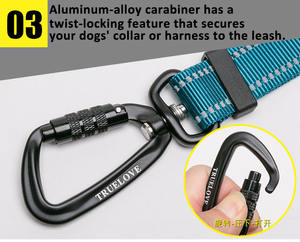 Truelove Großhandel Nylon Atmungsaktive Reflektierende Hunde- und Katzenleine Freihändige Luxus-Verwicklungsfreie Haustierleine Verstellbares Hundezubehör - Product Image 5