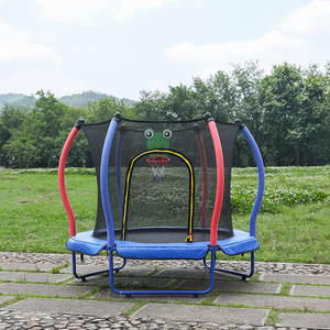 Zoshine 55 Inch <span class=keywords><strong>Trampoline</strong></span> Mini Tập Thể Dục Ngoài Trời Nhảy Giường Playhouse Với Bọt PVC Mùa Xuân Bìa Cho Trẻ Em - Product Image 4