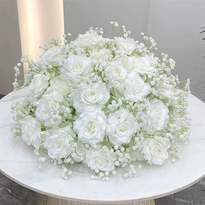 ดอกกุหลาบผ้าไหมประดิษฐ์หลากสีคุณภาพสูง ขายดี ขนาดใหญ่ 50-70 ซม. เหมาะสำหรับตกแต่งโต๊ะงานแต่งงาน - Product Image 1