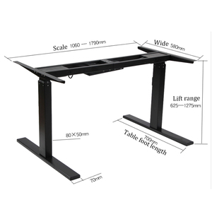 Mass Customization Portable Double Motor Electric Table Office Height Legs Width Adjustable <strong>Desk</strong> - Product Image 3