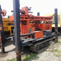 Machine d'occasion modèle 2020, moteur Yuchai, tour de forage de 3 m, 89 heures de fonctionnement, 1000 heures de fonctionnement avec chenilles en caoutchouc, équipement de forage de puits d'eau