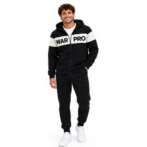 Sudadera con Capucha para Hombre, Negra y Blanca, de Felpa, Corte Regular, Diseño Sólido, Transpirable, de Secado Rápido, para Invierno - Product Image 4
