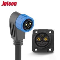 Jnicon M23 étanche IP67 Quick Push Lock connecteur de montage sur panneau 2 + 4 broches 2 + 1 + 5 broches prise de courant connecteurs produit