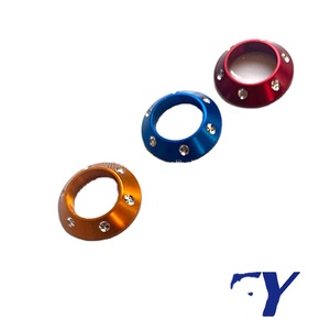 Booney Componenti per Costruzione Canna da Pesca Fai-da-Te, Anelli di Finitura in Alluminio per Avvolgimento Canna - Product Image 1