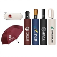 Parapluie pliant automatique épaissi et agrandi, avec logo personnalisé, publicitaire, 12 baleines, cadeau d'affaires, protection solaire, imperméable, anti-UV