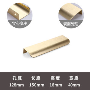 High Quality GQK Modern Brushed Nickel Gold & Black Furniture Pulls Cabinet Kitchen Handles <b>Knob</b> <b>for</b> Warehouse Villa Use - Product Image 4