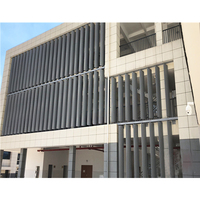 Lames verticales en aluminium Revêtement extérieur Mur-rideau Façade en aluminium à lames