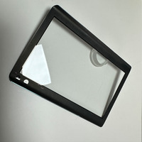 Protection d'écran incurvée en verre trempé noir personnalisé pour écran LCD, impression sur soie, pliage à chaud