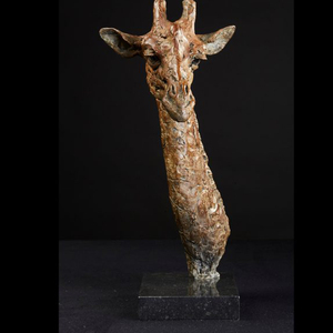Chine Grande Usine Bon Prix <span class=keywords><strong>Art</strong></span> bronze sculpture animalière grand laiton statues de girafe - Product Image 1
