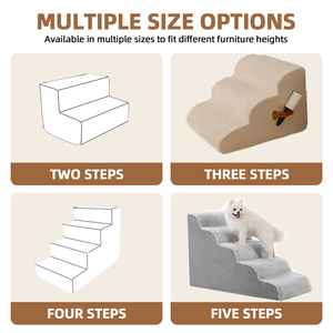 Milieuvriendelijke Aangepaste Traagschuim Hond Ramp Huisdier Stappen Multifunctionele Hond Trappen Voor Huisdieren Voor Bed Voor Oudere Huisdier Oem Odm - Product Image 5