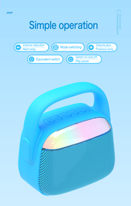 Portable Mini H8 Karaoke Speaker for Kids Wireless BT Audio for Home Theatre Outdoor <strong>Singing</strong> - Product Image 5