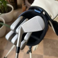 Ensemble de 7 fers de golf forgés, très demandés # Fers de golf 4-9 PW à faible rotation et à lancement rapide avec shaft en acier pour golfeurs intermédiaires Course Compe