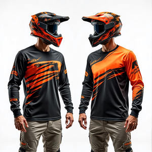 חולצת אופנוע בהתאמה אישית של יצרן ציוד מקורי, איכותית ביותר, לחולצות דאונהיל, חיתוך אוטומטי, חולצת מרוצים לאופנועי שטח, עמידה, ביגוד לאופנועים - Product Image 4