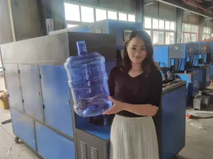 פלסטיק בקבוק 5 ליטר לחיות מחמד למתוח ניפוח מכונות חצי אוטומטי לחיות מחמד בקבוק שחול נושבת מכונה