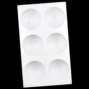 Molde de silicona reutilizable con forma de bola grande y ondas para hacer jabón DIY, pasteles, resina y pudín, de uso industrial. - Product Image 4