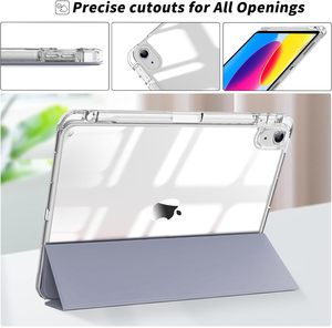 Mỏng Trifold Đứng Rõ Ràng Cứng Trở Lại Shell Thông Minh Máy Tính Bảng Bìa Trường Hợp Đối Với <span class=keywords><strong>iPad</strong></span> A16 11th Gen 11Inch 2025 / <span class=keywords><strong>iPad</strong></span> 10th Thế Hệ 10.9 - Product Image 4