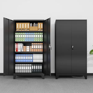 Armoire de rangement de bureau en métal réglable au design moderne armoires de classement en acier maison Garage hôpital armoire verticale fer plastique - Product Image 6