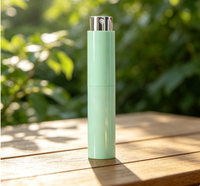 Flacon pulvérisateur en verre rétractable 10 ml, pulvérisateur argenté, emballage cosmétique de voyage multicolore