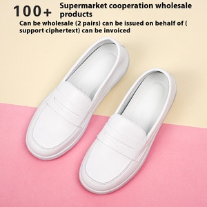 Wholesale <strong>Comfortable</strong> Solid White Flat Nurse <strong>Shoes</strong> Casual Summer Slip-On Non-Slip Soft-Soled Medical <strong>Work</strong> <strong>Shoes</strong> Breathable - Product Image 5