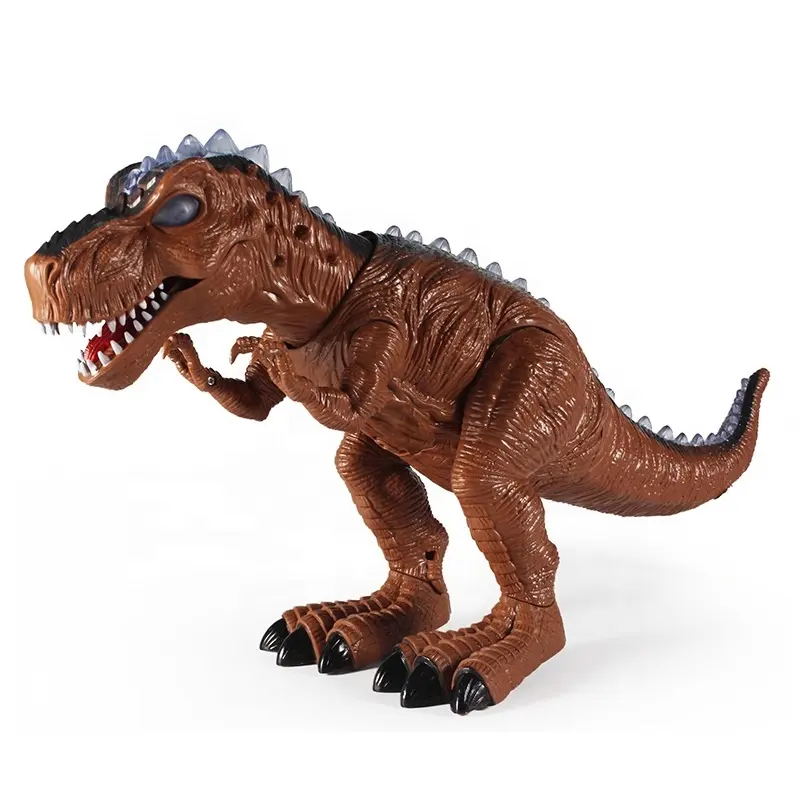 Jouets de dinosaure de sécurité en plastique à piles avec lumières et sons