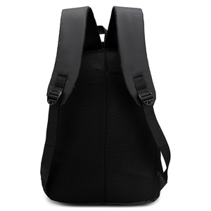 Minimalist <b>Backpack</b> 15 Inches Lightweight Multi <b>Compartment</b> Business Travel Student Schoolbag Unisex Black - Product Image 2